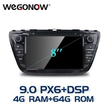 

PX6 DSP HD Android 9.0 8 Core 4GB RAM 64GB ROM for Suzuki SX4 S Cross 2014 2015 2016 Car DVD Player GPS Map RDS Radio wifi BT5.0