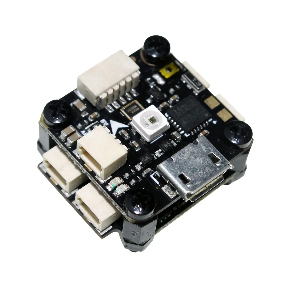 HAKRC F411 1S Flytower Контроллер полета встроенное osd 4 в 1 BLHeli 10A ESC Светодиодная лента для FPV RC Дрон
