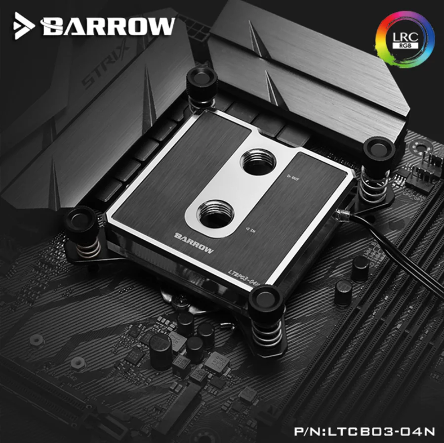 Курган LTCP03-04N, для Intel Lga115x композитный Процессор индикатор расхода воды, POM/БАРСС вверх по желанию, производительность, Никелированное покрытие 2,0 5v 3pin, Microwaterway блок