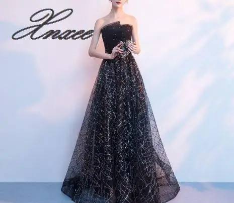 Новая достойная атмосфера длинный абзац благородное и элегантное звездное небо было тонким vestido de novia