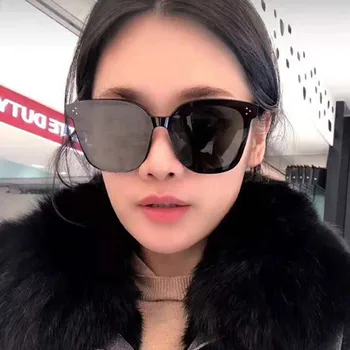 

2019 sunglasses retro Harajuku square metering sunglasses female light super large fashion sunglasses oculos feminino очки 50*