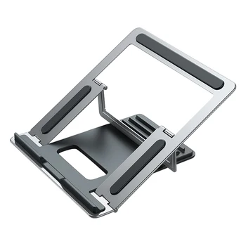 

Foldable Aluminium Alloy Adjustable Heat Dissipation Portable Ergonomics Universal Multi Angle Riser Laptop Stand Notebook