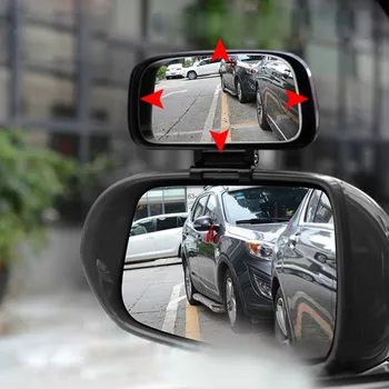 

Car Blind Spot Mirror Rotation Adjustable Rearview Mirror Wide Angle Lens for Parking Extra Car Mirror