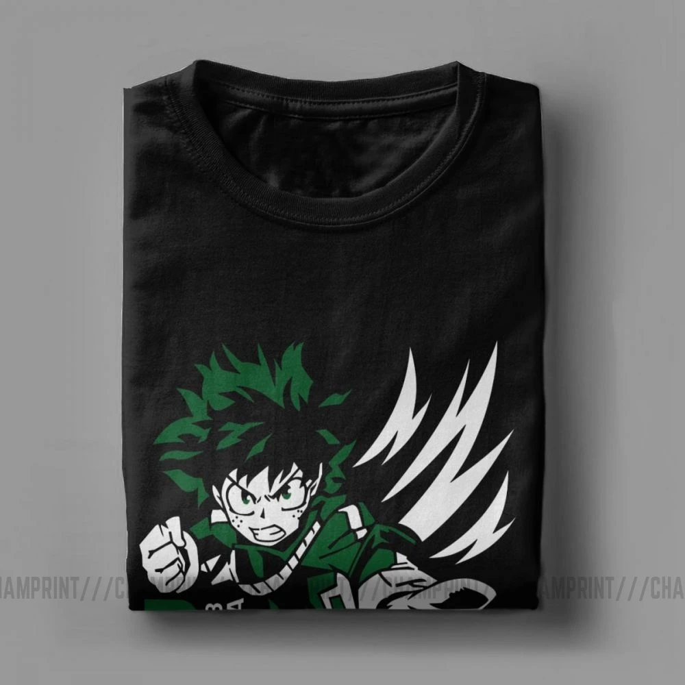Футболки Boku с надписью No Hero Академия футболки Izuku Midoriya Deku Мужская Дизайнерская