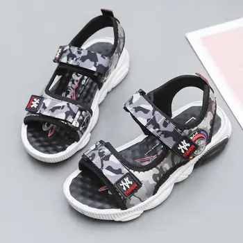 

Summer Boys Sandals Fashion Camouflage Breathable Wear Children's Sandals for Boys Shoes Soft Bottom Flats Student Sport Sandals