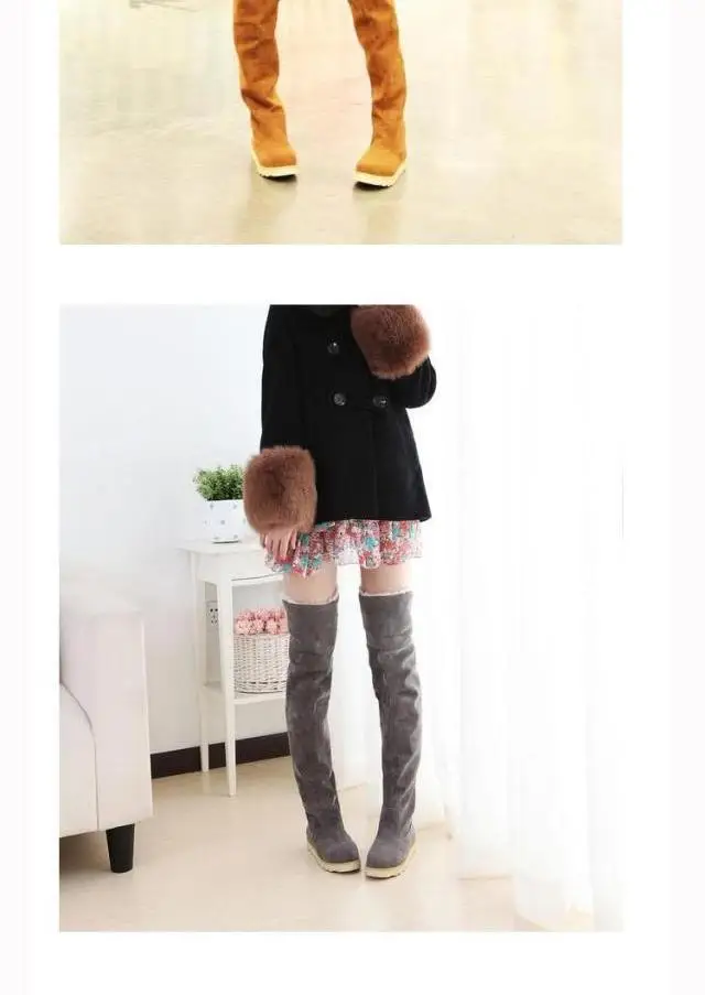 DIJIGIRLS/Botas femininas; обувь выше колена на плоской подошве; Блестящие Зимние сапоги; теплая плюшевая обувь; женские зимние сапоги martin В рыцарском стиле; Прямая поставка