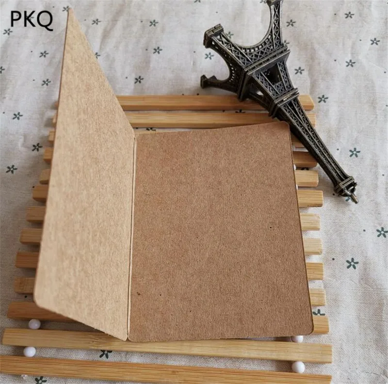 10 шт DIY пустые белые/черные/крафт-бумажные карты складные карты ручной рисунок бумажные карты Поздравительные открытки с днем рождения