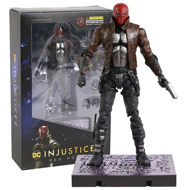 Red Hood DC Comics Injustice 2 Бэтмен Супермен, Супергерл флэш чудо-женщина Джокер Харли Квинн красный капюшон болотная вещь ПВХ фигурка - Цвет: Red Hood