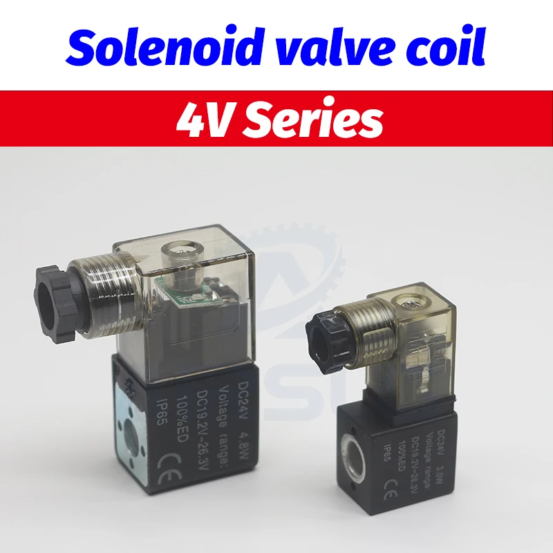 valve solenoid coil 4V210-06 08 4V220-06/08 4V230C 2P025-06/08 2V025-06/08 3V1-06 plug type 24VDC 12V DC 220V AC 110V AC 220V