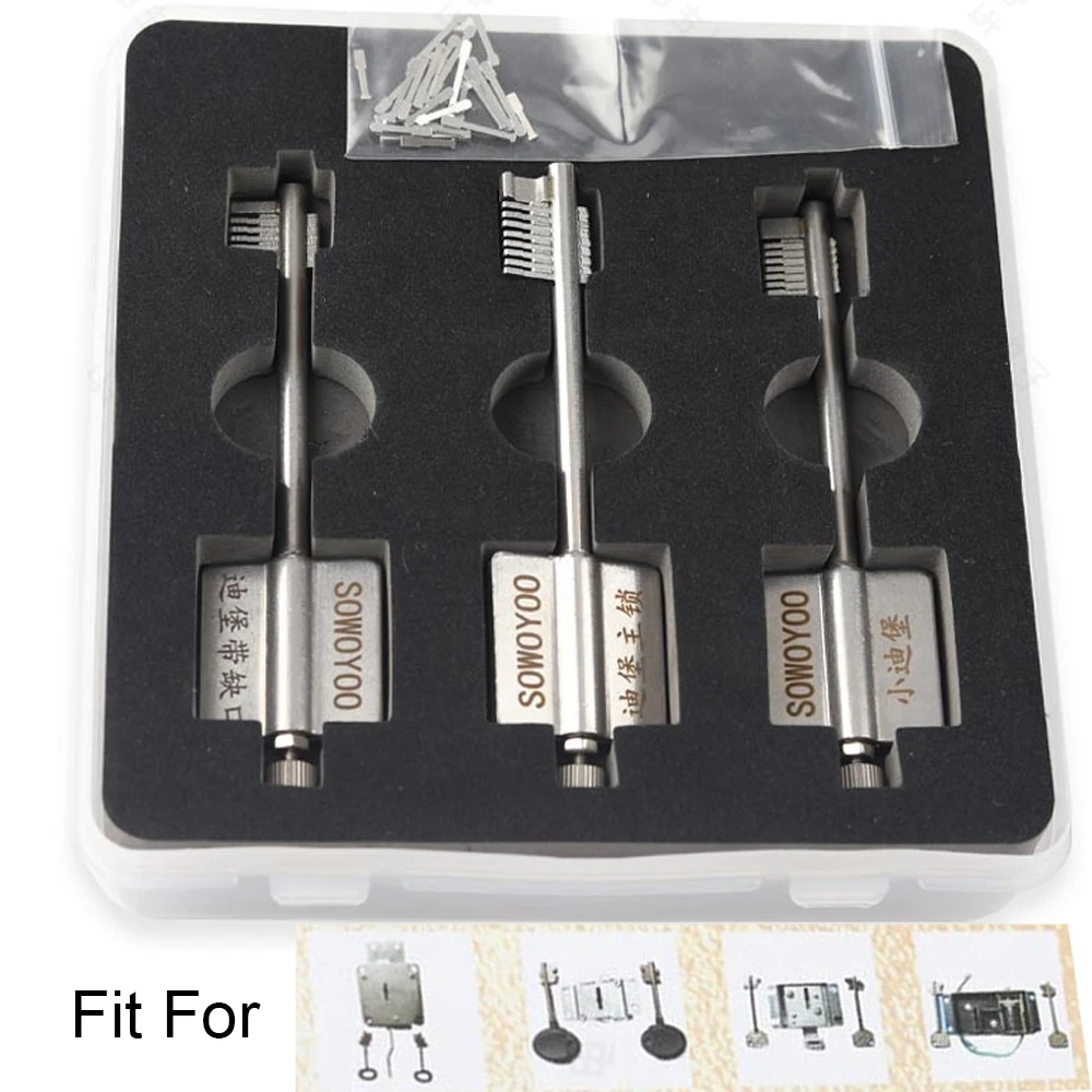 SOWOYOO Variety Flagpole Key Set for Safe Box AK8 BK7 CK6 Blade Locks