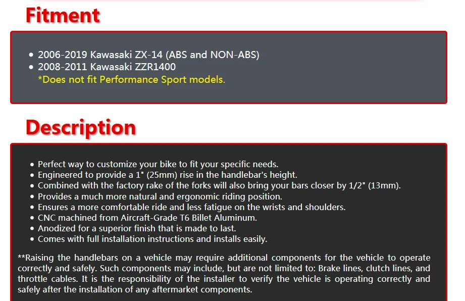 " 25 мм черная или Серебристая заготовка руля стояки для Kawasaki Ninja ZX-14R 2006-/для Kawasaki Ninja ZZR 1400 2008-2011