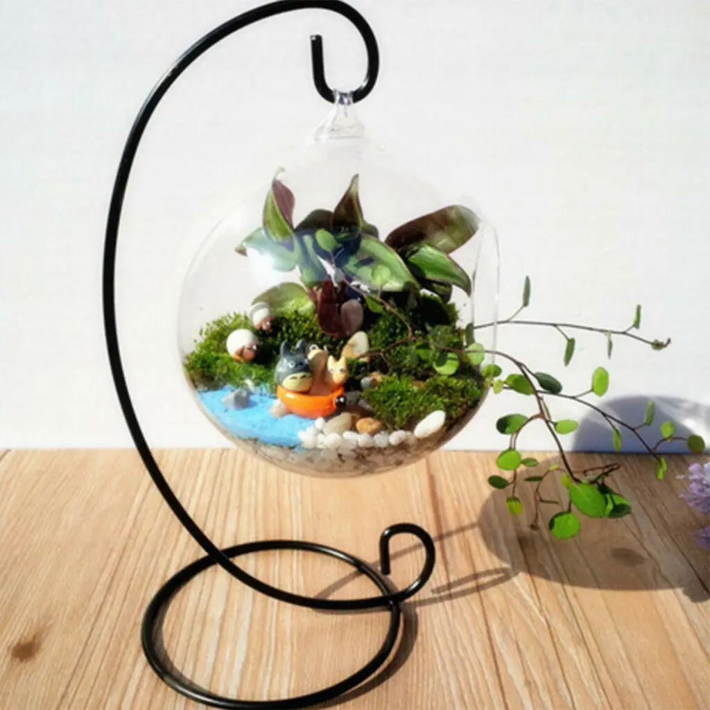 Стеклянный Подсвечник подвесной стеклянный шар растение Террариум контейнер подсвечники для декора