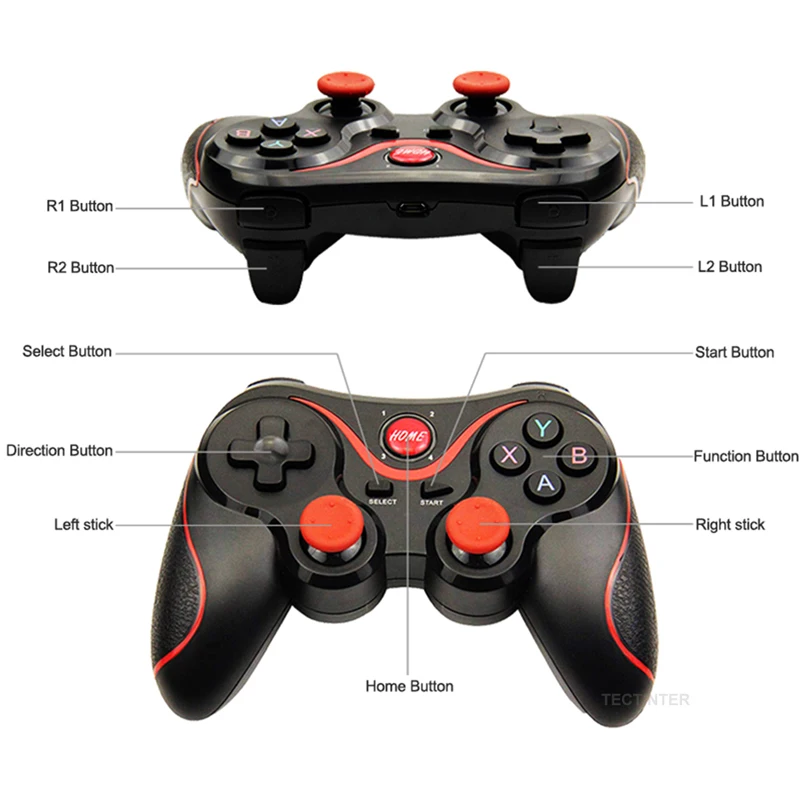 Беспроводной игровой контроллер Bluetooth 3 0 Terios T3/X3 для PS3/Android смартфонов планшетных