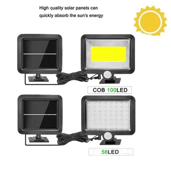

Solar Lamp Led Light PIR Motion Sensor Solar 56/30 LED Powered Lampada Decorative Wall Street Garden Street Light For Yard Outdo