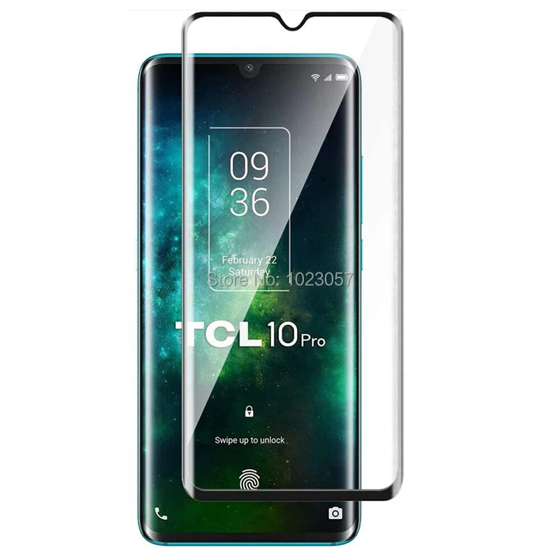 Full Cover Tempered Glass for TCL 10 Plus Screen Protector Curved 3D Film Phone Protective 20 PRO Flim | Мобильные телефоны и