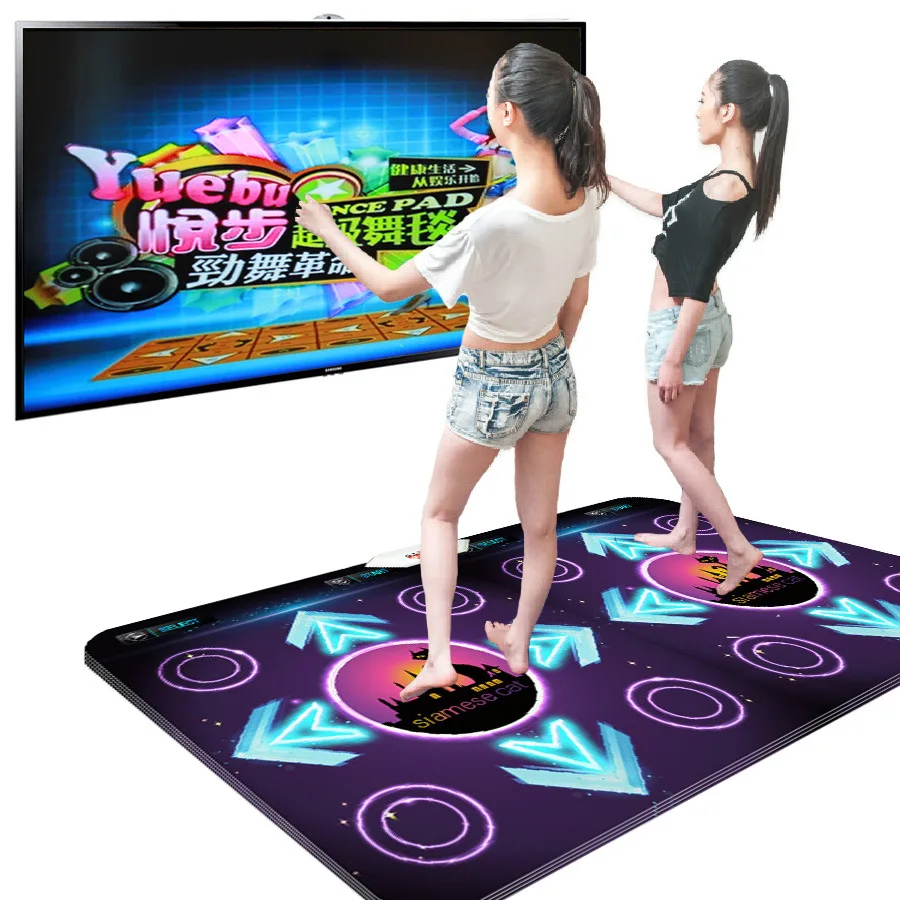 Hot Sale Double Dance Pads mats for PC TV Dance Gaming ,super dancer on computer,PK on the Double pads
