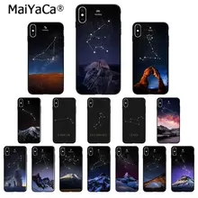 MaiYaCa Знак зодиака Созвездие звезды горы ТПУ мягкий чехол для телефона iPhone 5 5Sx 6 7 7plus 8 8Plus X XS MAX XR 11 11pro max