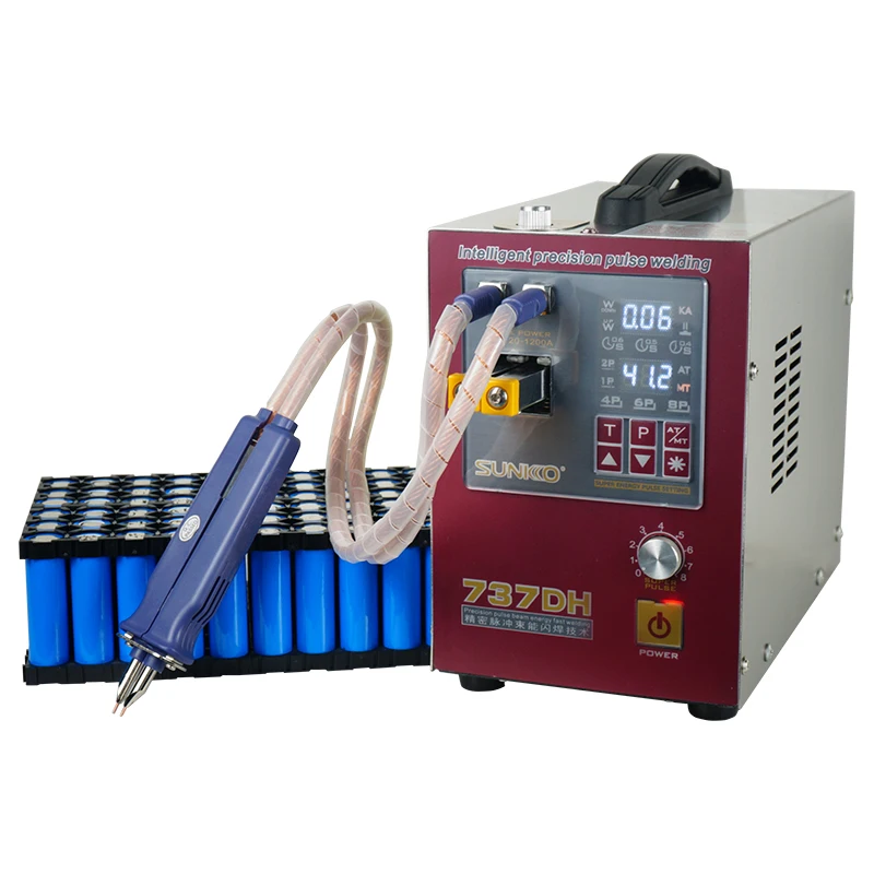 

2PCS SUNKKO 737DH Battery Spot Welding Machine 18650 Lithium Battery High Power Small Welding Machine SUNKKO