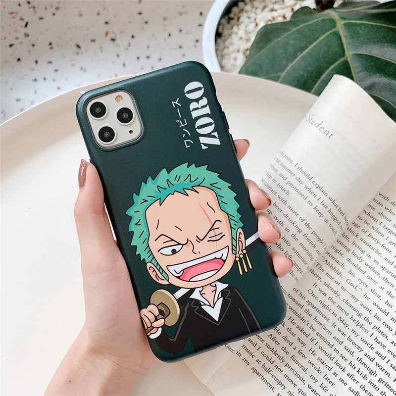One Piece Luffy Cartoon Sauron phone cover for iphone 6 6s 7 8 plus 11 Pro X XS Max Xr Anime Painted TPU Soft Silicone Cover