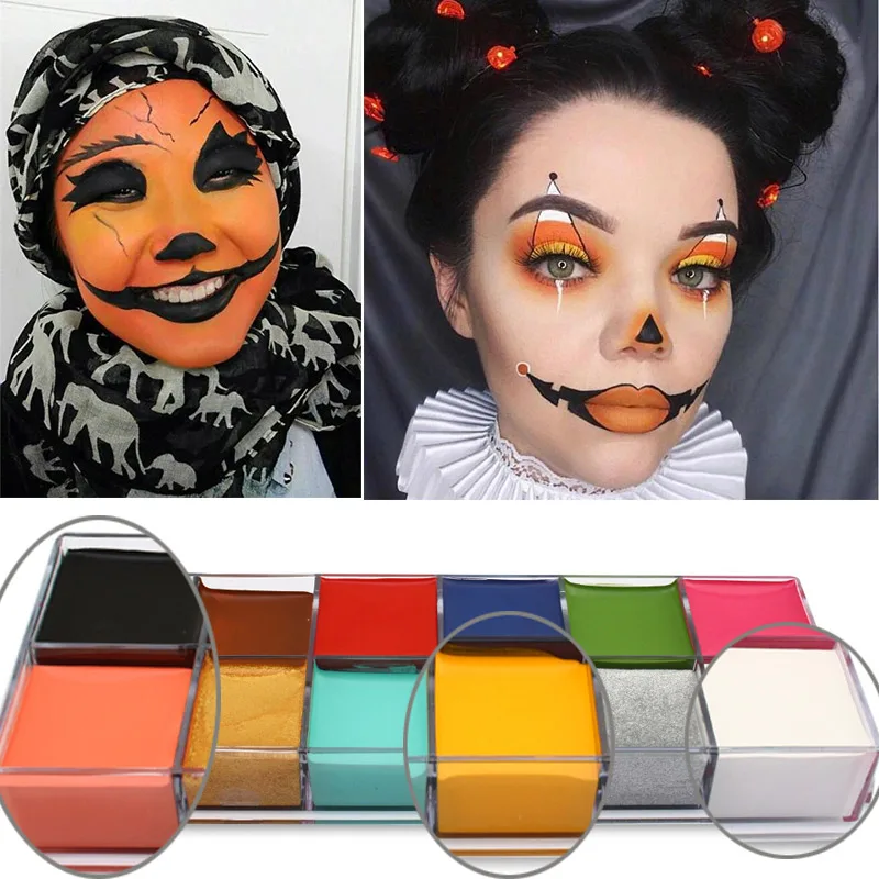 Профессиональный макияж для Хэллоуина с особым эффектом пигмент вампир тыква