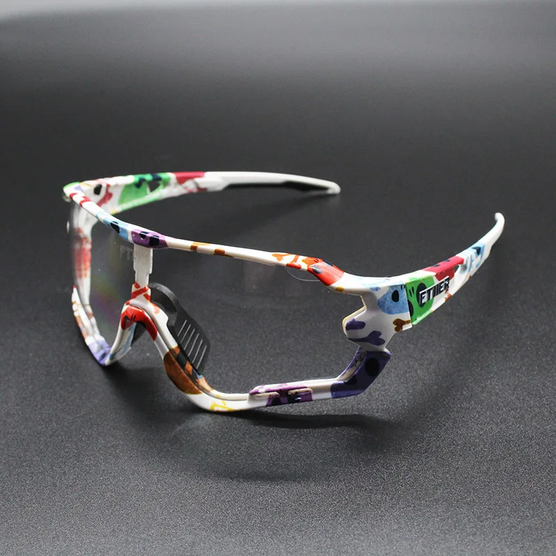 Photochromic Sunglasses Auto Lens TR90 Sports Cycling Discoloration Glasses Men Women MTB Road Bike Bicycle Eyewear