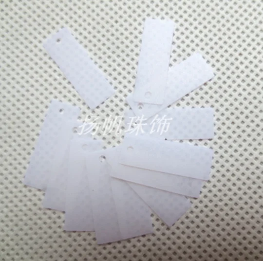 Sewing supplies DIY jewelry accessories garments, PVC beads, ground color 6X19mm matte rectangular tablets