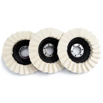 

5 Inch Artificial Wool Felt Flap Polishing Disc for Angle Grinder to Polish Metal Glass