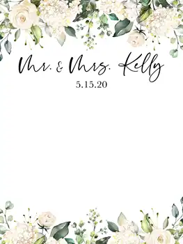 

backdrop wedding Customized bridal shower back drops curtains floral photoshoot decorations background