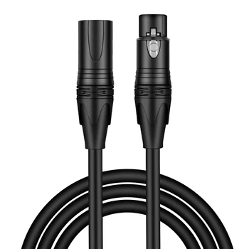 

Balanced Patch Cord XLR Male to XLR Female 3 PIN XLR Microphone Cable for DMX-Lights, Recording, Speaker Systems, Radio Statio