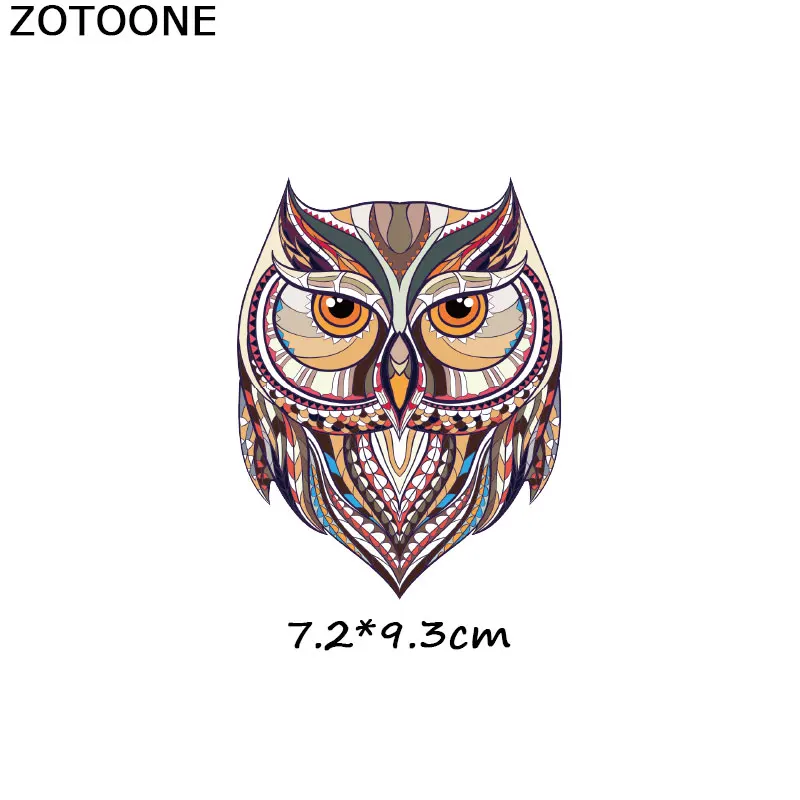 ZT1066 ZOTOONE трендовые 3D нашивки для одежды совы, наклейки для топов, бытовые железные приводы для животных, сделай сам, декоративные аппликации с теплопередачей - Цвет: ZT1066