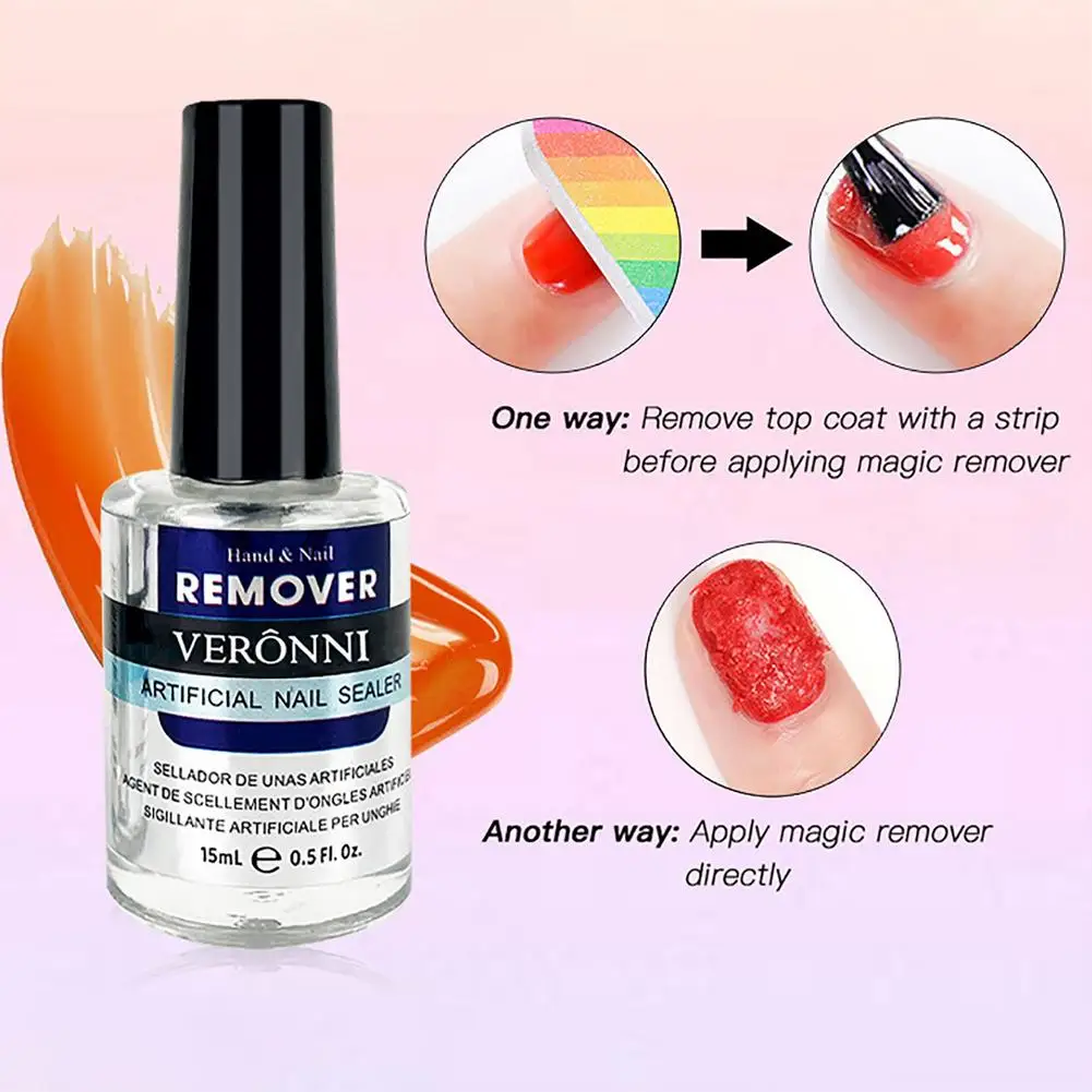 MAFANAILS 15ml Magic Remover Nail Gel Polish Remover UV Gel Polish Fast  Remove Semi Permanent Varnish Polish Cancel Glue 15&ml - AliExpress