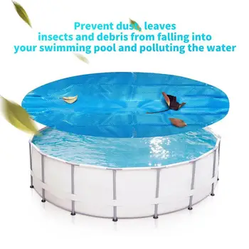 

8/10ft Pool Cover Round Rainproof Swimming Pool Cover Anti-evaporation For Inflatable Insulation Pool Film T0T2