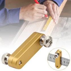 Bloc de positionnement en alliage d'aluminium, bloc de limite précis, règle en acier, localisateur de marquage réglable, outil de traçage, travail du bois, bricolage 