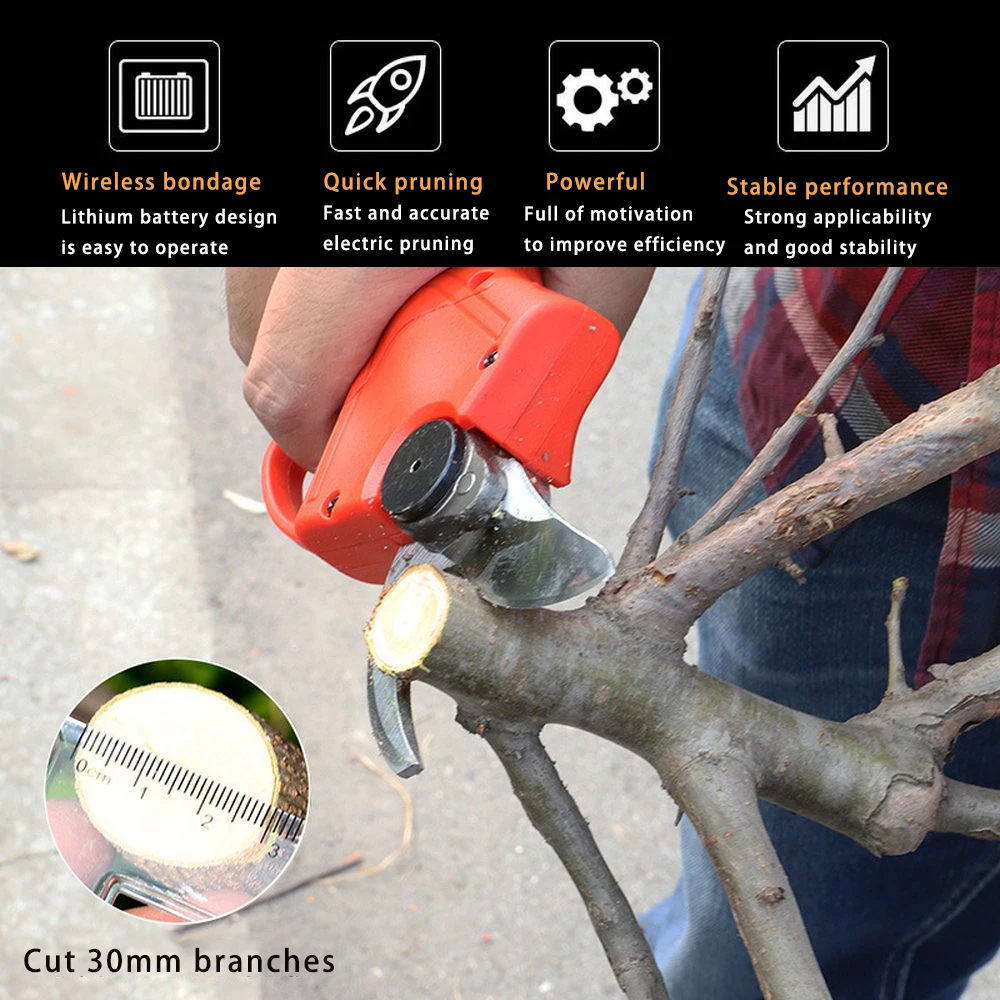 21 в беспроводной секатор литий ионный эффективный фруктовый дерево бонсай