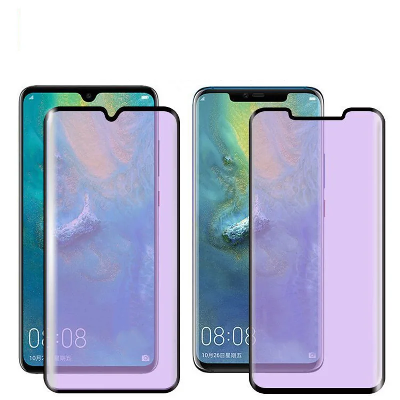 3D стекло для huawei P30 Pro mate 20 Pro mate RS анти-синее закаленное стекло для защиты экрана для OPPO Find X Xiaomi Mi Note 2