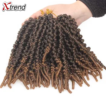 

Xtrend Synthetic Crochet Braid Short Pre-twisted Bob Spring Twist Hair 8 inch Braiding Crotchet Braids Hair 8 inch 15 strands/pc