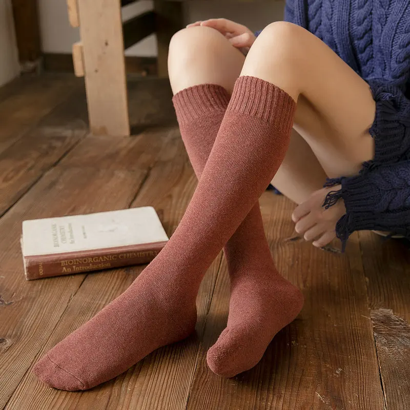 Зимние новые мужские и женские носки хлопковые махровые плотные теплые длинные носки без пятки японские модные носки skarpetki calcetines mujer