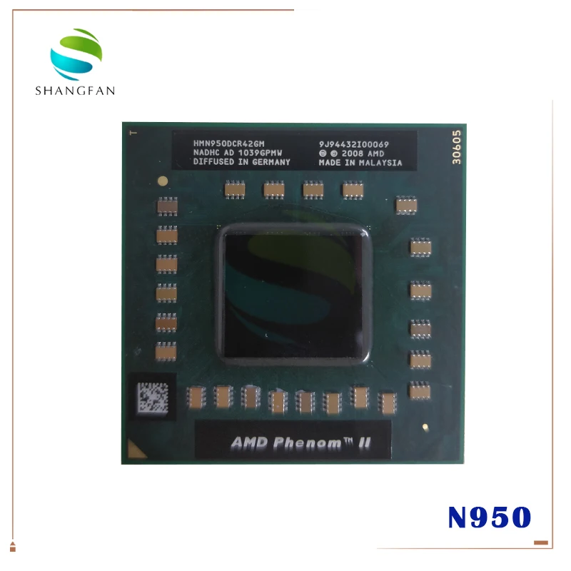 Оригинальный четырехъядерный процессор AMD Phenom N950 N 950 HMN950DCR42GM 2 1 ГГц/2 Мб разъем S1 638