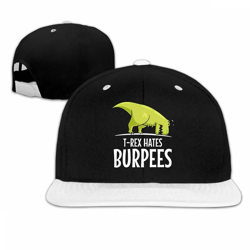 T-Rex Hate Burpees, забавная бейсбольная кепка с динозавром для тренажерного зала, мужская и женская бейсболка, модная Регулируемая Кепка - Цвет: 5-White