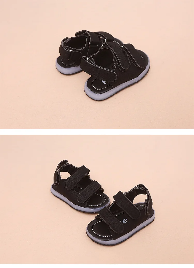 slippers for boy Size 21-30 Baby Led Shoes Glowing Sandals Elegant Children Casual Sandals Solid Good Quality Fashion Baby Girls Boys Shoes children's shoes for sale