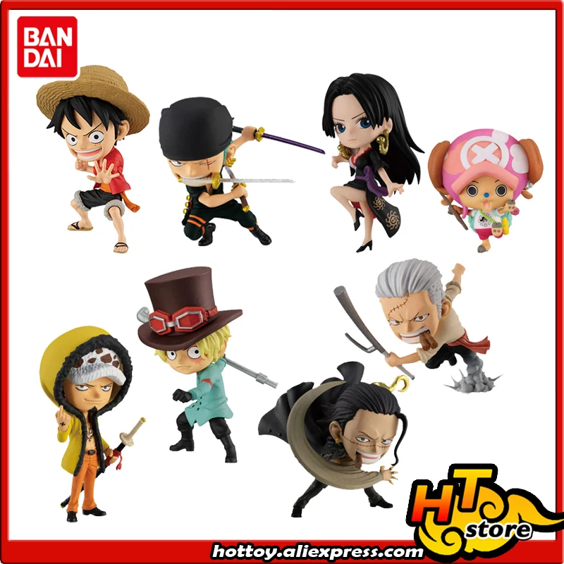Фигурка BANDAI с движущимся штампом набор из 8 штук Луффи Зоро закон сабо Хэнкок Тони