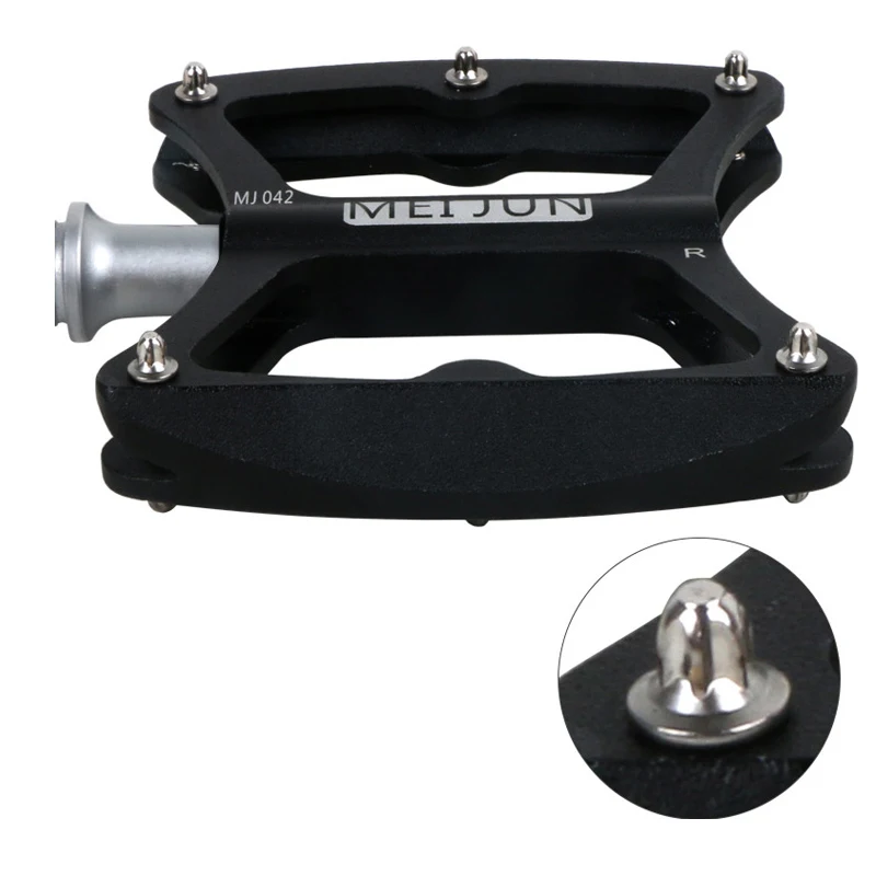 1 pair Aluminum Alloy Bicycle Pedals For Mountain Road Bike Anti Skid Sealed Bearing Flat Platform Cycling Pedal Bike Parts