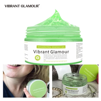 

VIBRANT GLAMOUR Resveratrol Gel Face Mask Whitening Moisturizing Anti-Aging Plant Blemish Cream Clean Shrink Pores Skin Care
