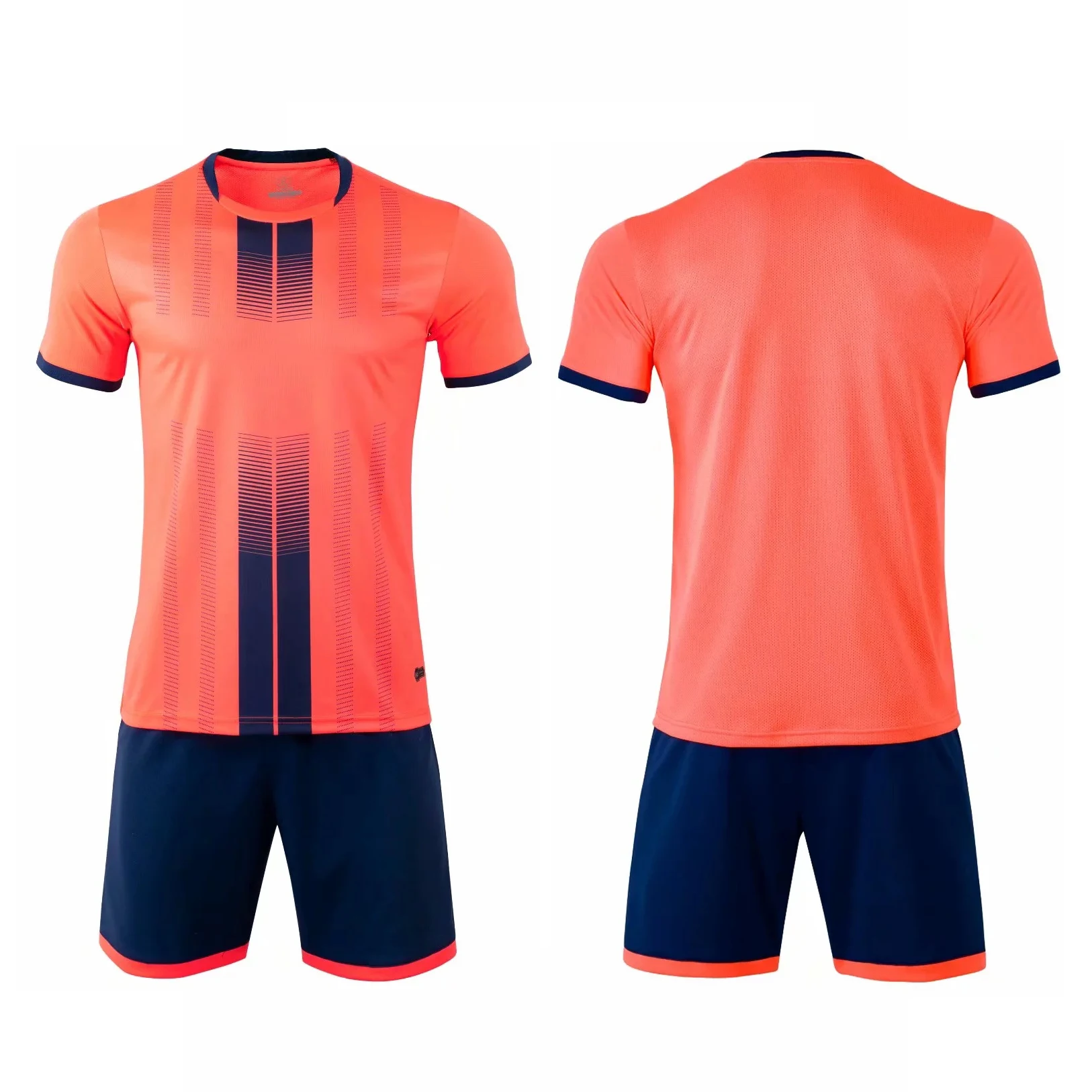 Футбольные майки, Футбольная форма, спортивный костюм для взрослых, Спортивная форма, настраиваемый мужской тренировочный футбольный набор с принтом - Цвет: Orange