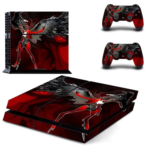 QPTM0350 Игровой Persona 5 полное покрытие лицевые панели наклейка для PS4 Наклейка для playstation 4 консоль и контроллеры наклейка для PS4 виниловая наклейка - Цвет: QPTM0350