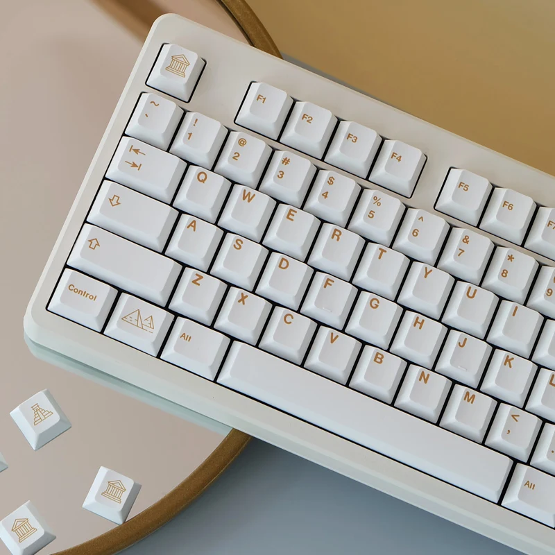 Chaves Conjunto Pbt Tintura Subbed Keycap para mx Switch Teclado Mecânico Civilizações Tema Keycaps Cereja Perfil Chave Boné 137 - Imagem 5