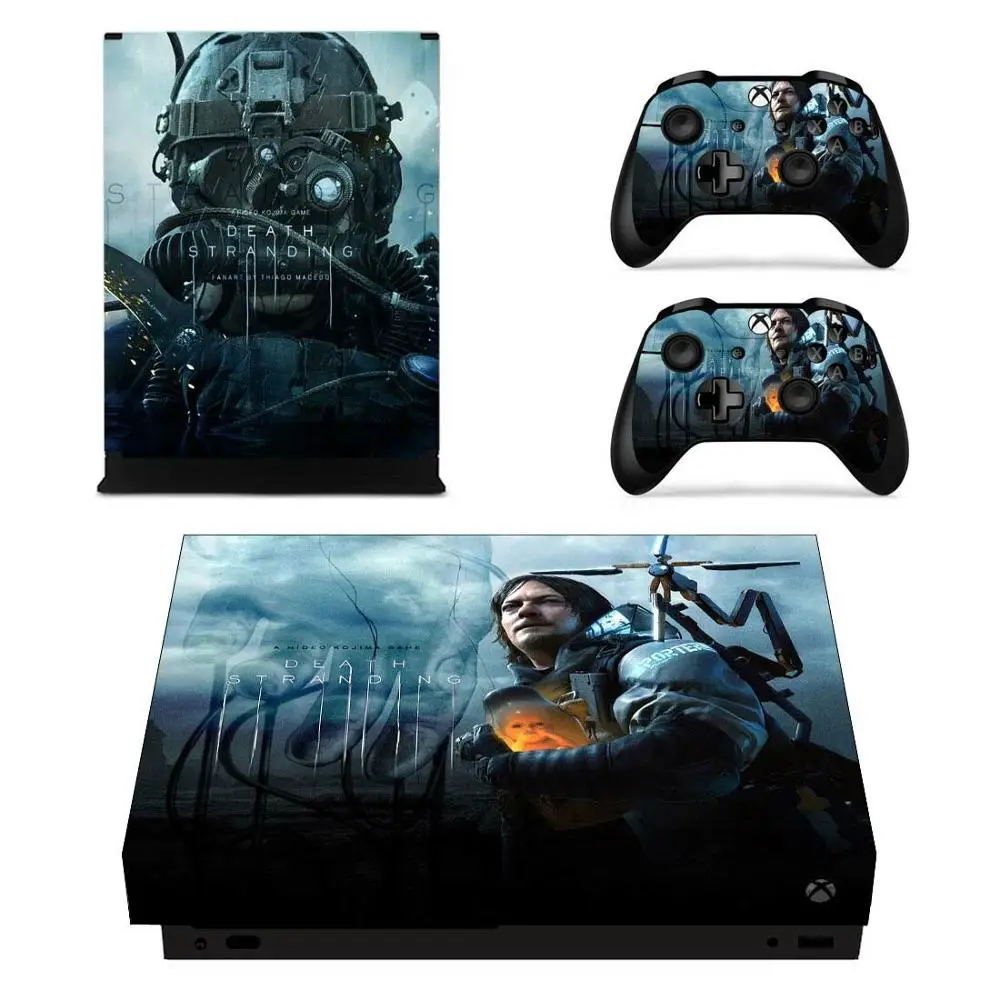 Наклейка для Xbox One X Viny с надписью "Death Stranding", Pegatina для Xbox one X, пульт дистанционного управления