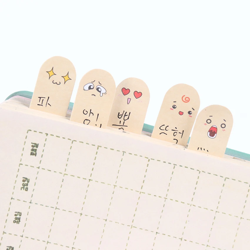 

1PC Office Stationery Kawaii Unique Scrapbooking Ten Fingers Sticker Bookmark Tab Flags Memo Book Marker Sticky Notes