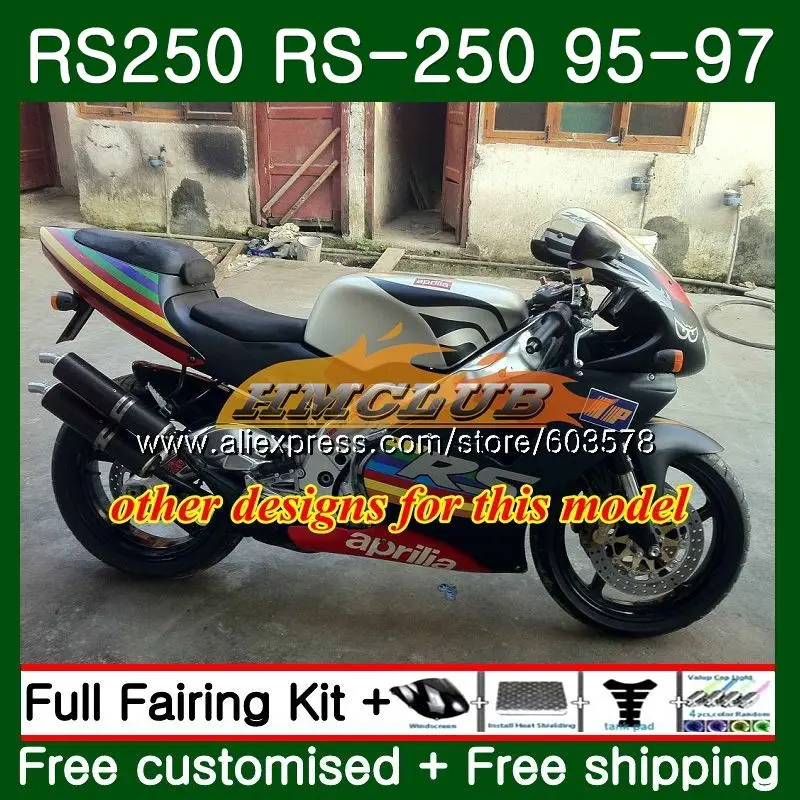 Набор для ухода за кожей Aprilia RS-250 RSV250 RS250 1995 1996 1997 45CL. 38 Распродажа Черный RSV250 RR RS 250R для детей ростом 95-97 РСВ 250 RR RS 250 95 96 97 обтекатель