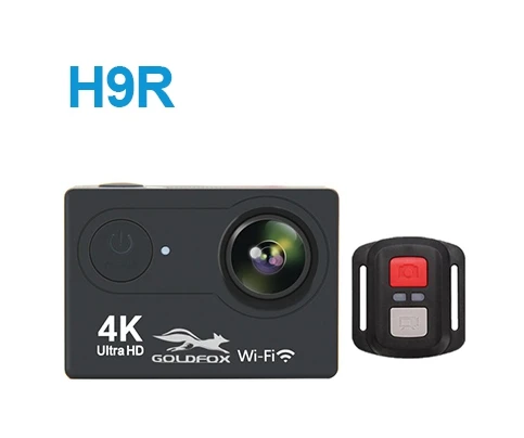 Черный H9R Экшн-камера Ultra HD 4K WiFi Пульт дистанционного управления спортивная видеокамера 2," 170D Go Водонепроницаемая Pro спортивная камера видеокамера DVR DV - Цвет: Черный